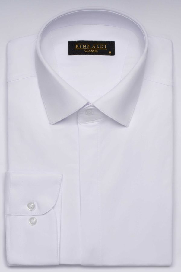 Cămașă albă clasică din bumbac