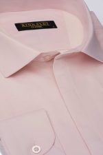 Cămașă roz clasic elegantă din bumbac