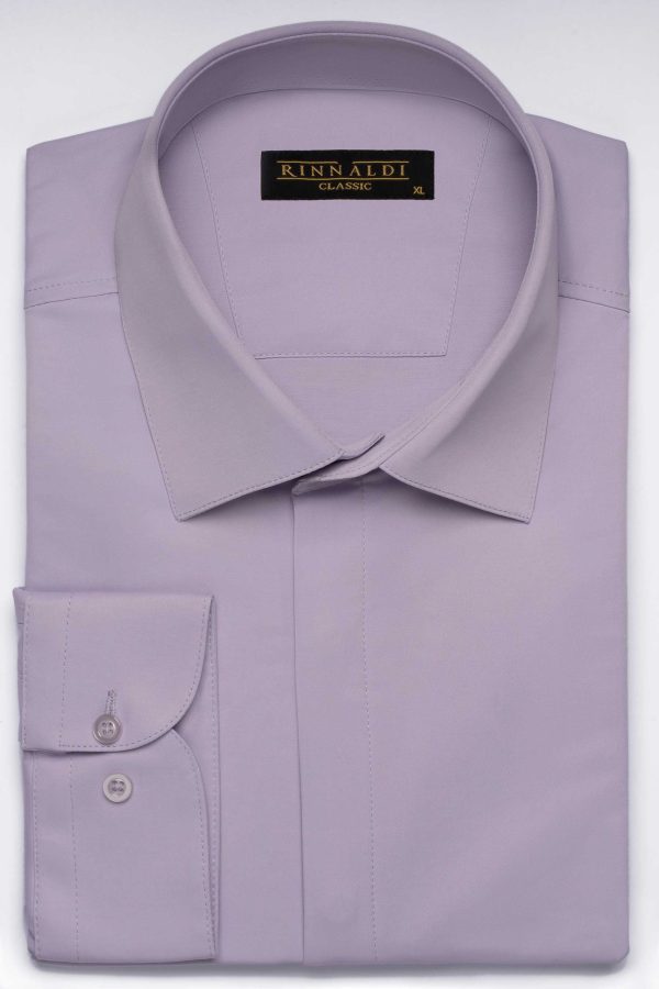 Cămașă elegantă mov clasic din bumbac