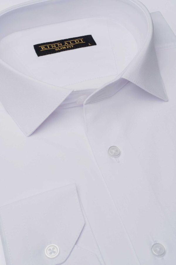 Camasa alba eleganta SlimFit din bumbac