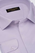 Camasa lila eleganta SlimFit din bumbac