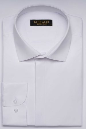 Camasa alba eleganta Extra Slim din bumbac