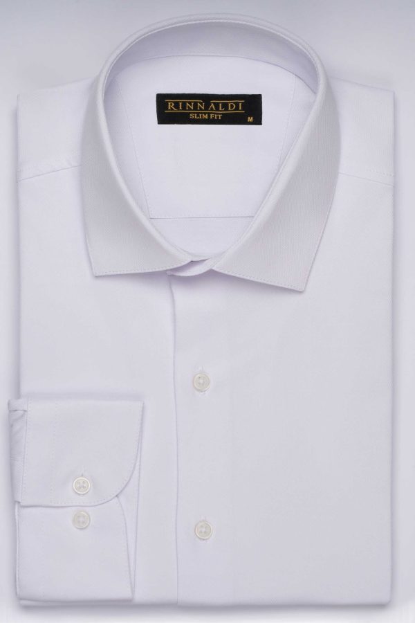 Camasa albă smart casual SlimFit din bumbac