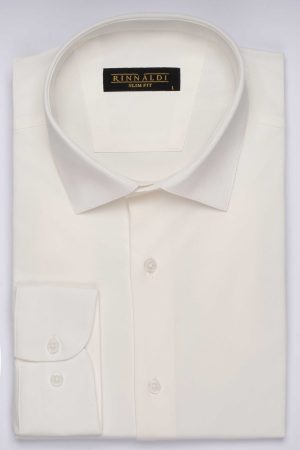 Camasa bej smart casual SlimFit din bumbac