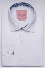 Cămașă albă smart casual din bumbac