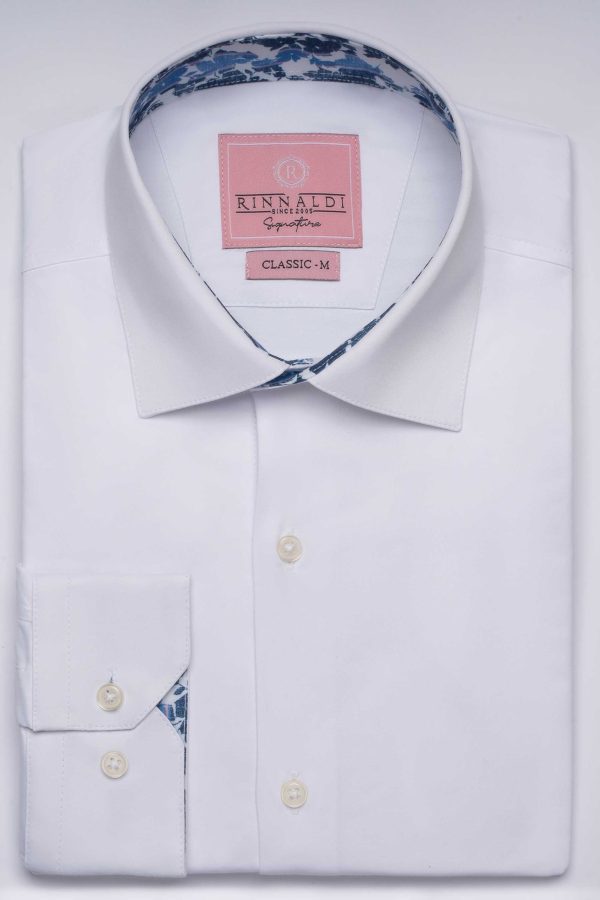 Cămașă albă smart casual din bumbac