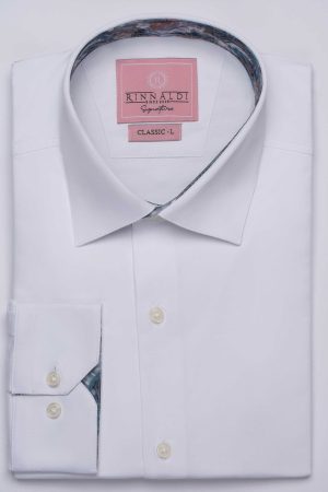 Cămașă albă smart casual din bumbac