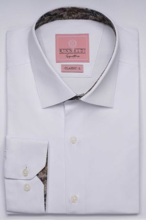 Cămașă albă smart casual din bumbac