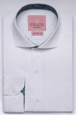 Cămașă albă smart casual din bumbac