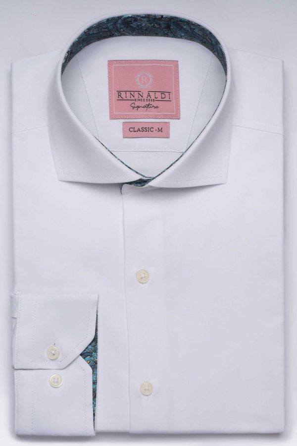 Cămașă albă smart casual din bumbac