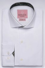 Cămașă albă smart casual din bumbac