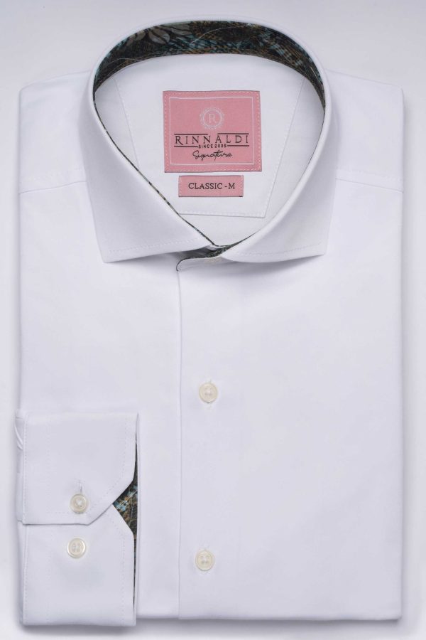 Cămașă albă smart casual din bumbac