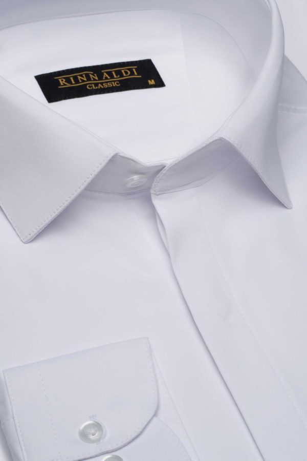 Cămașă albă clasică din bumbac