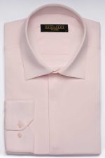 Cămașă roz clasic elegantă din bumbac