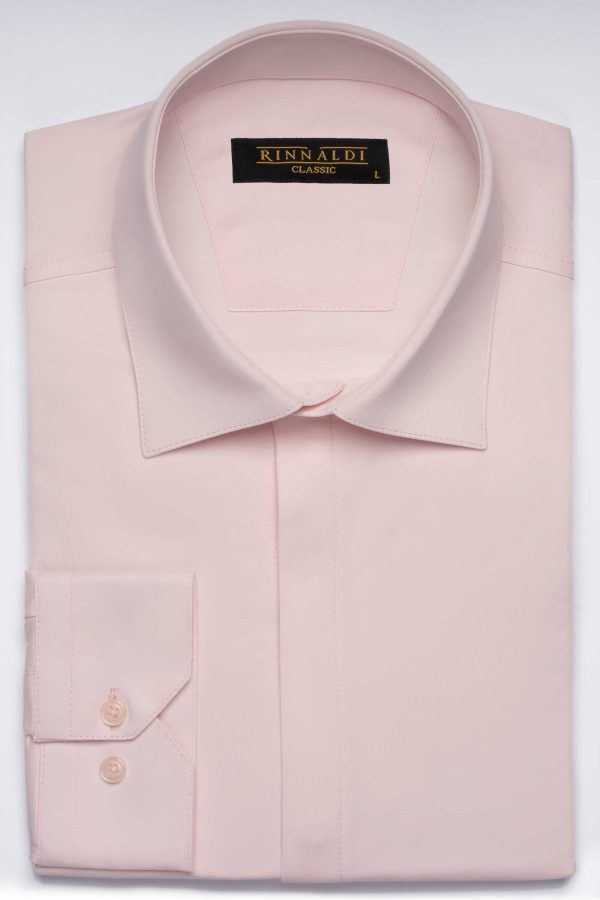 Cămașă roz clasic elegantă din bumbac