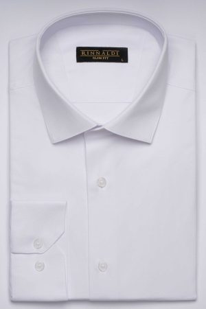 Camasa alba eleganta SlimFit din bumbac