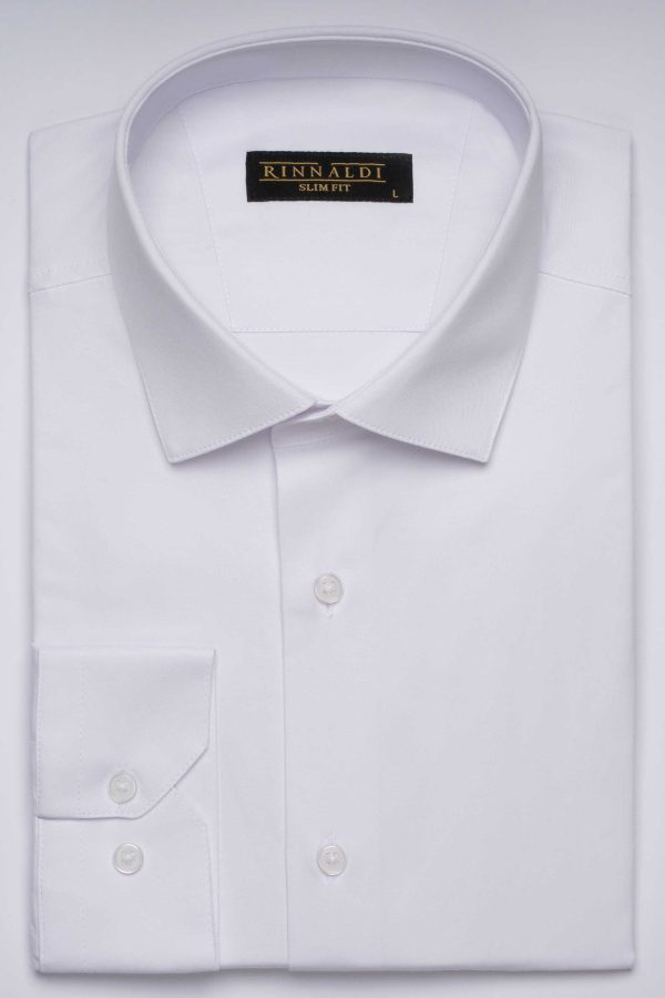 Camasa alba eleganta SlimFit din bumbac