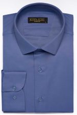 Camasa albastru marin eleganta SlimFit din bumbac