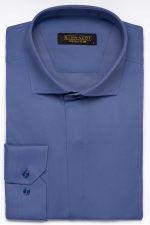 Camasa albastru elegant ITLY Extra Slim din bumbac