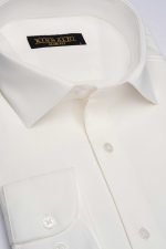 Camasa bej smart casual SlimFit din bumbac