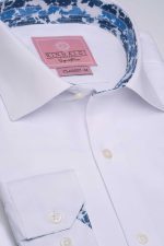 Cămașă albă smart casual din bumbac