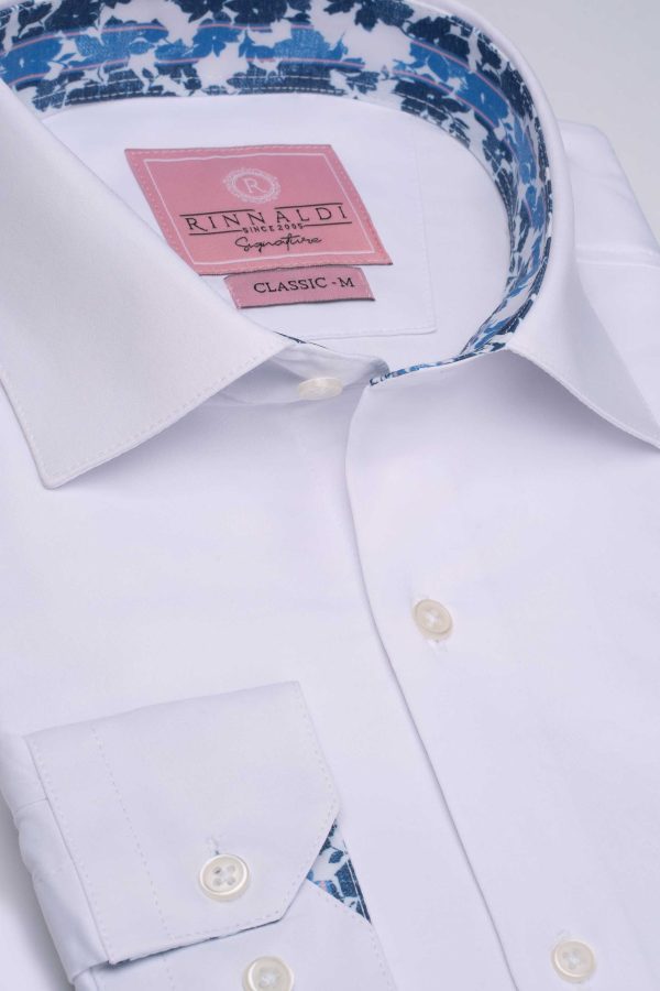 Cămașă albă smart casual din bumbac