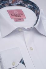 Cămașă albă smart casual din bumbac