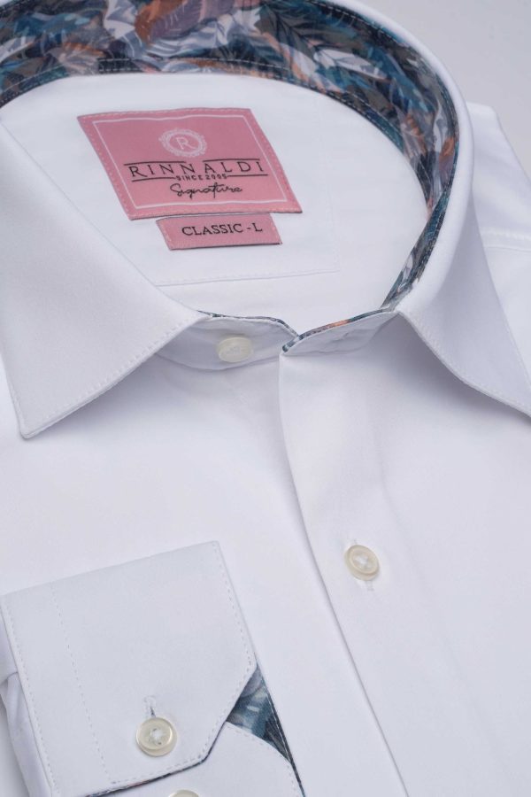 Cămașă albă smart casual din bumbac