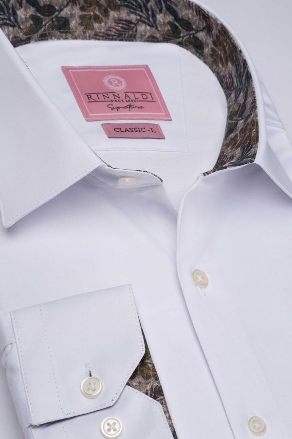 Cămașă albă smart casual din bumbac