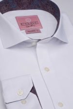 Cămașă albă smart casual din bumbac