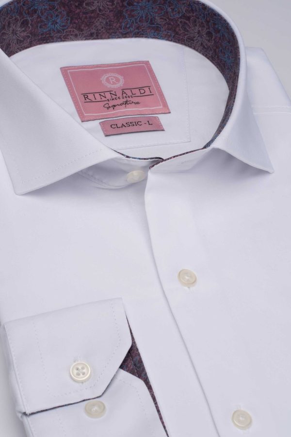 Cămașă albă smart casual din bumbac