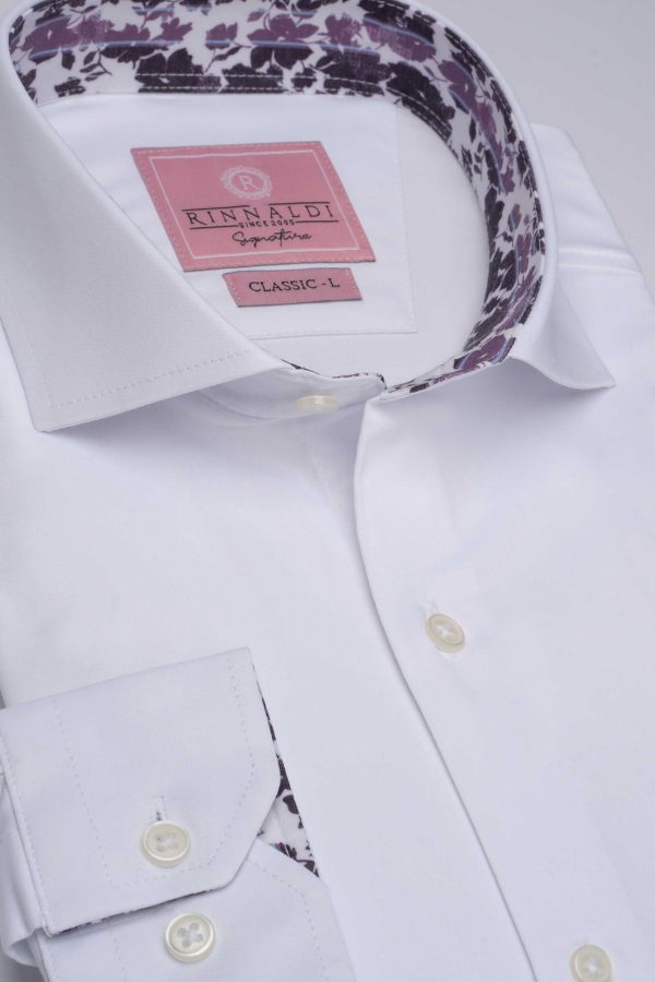 Cămașă albă smart casual din bumbac