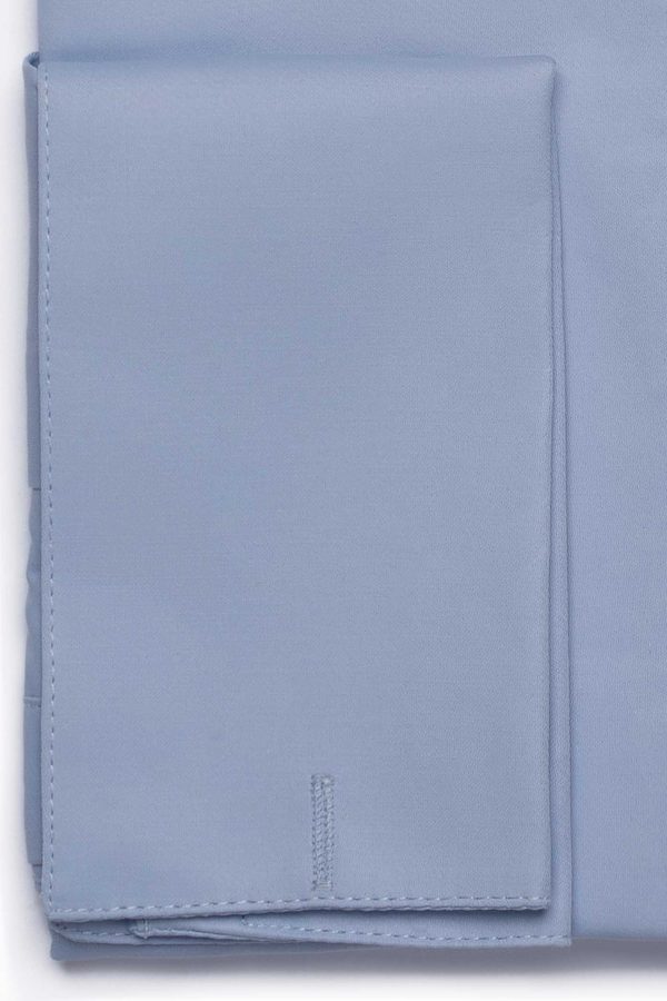 Cămașă bleu elegantă slim fit din bumbac