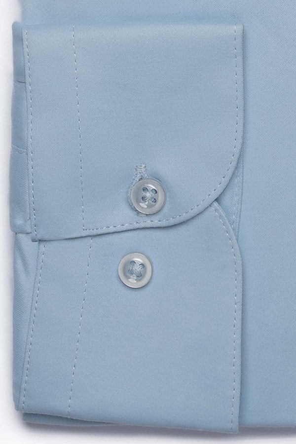 Cămașă bleu clasică din bumbac