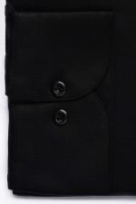 Cămașă neagră clasică din bumbac