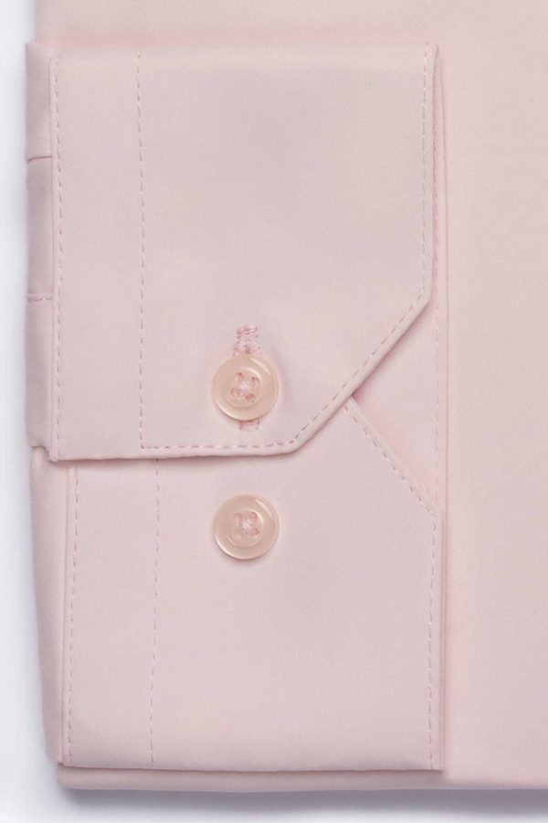 Cămașă roz clasic elegantă din bumbac