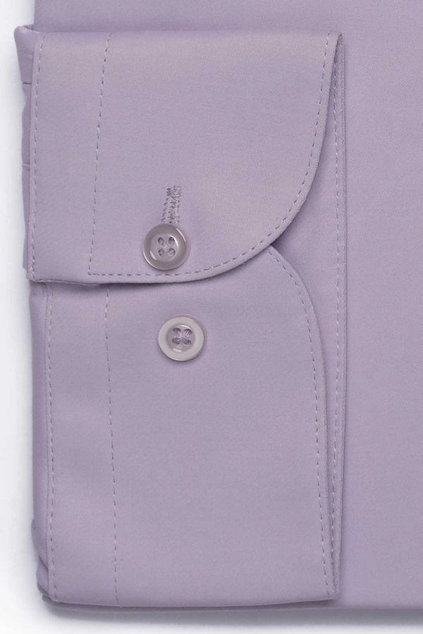 Cămașă elegantă mov clasic din bumbac