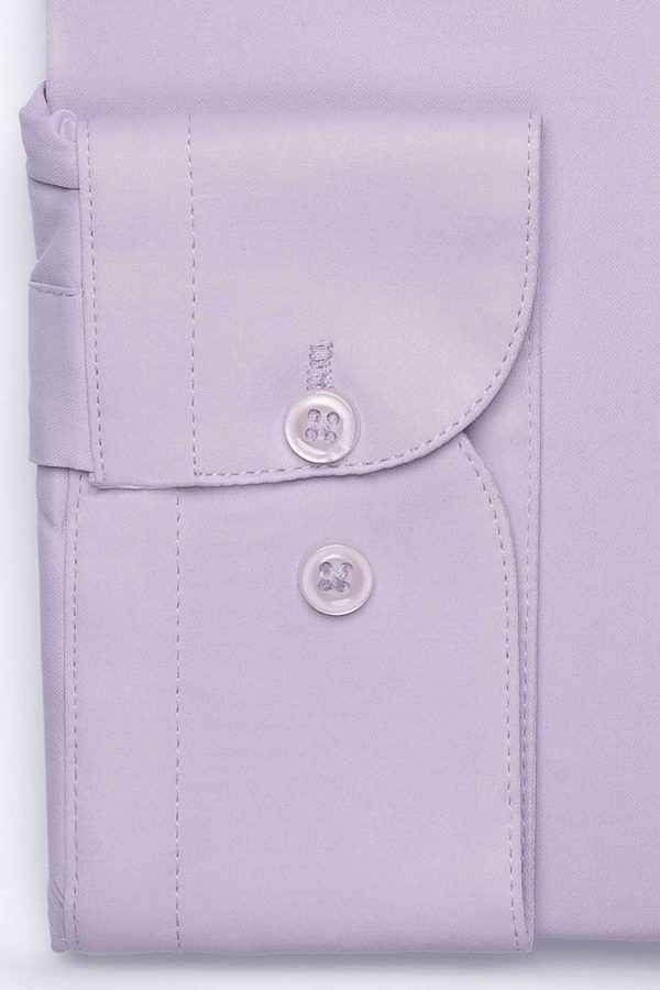 Camasa lila eleganta SlimFit din bumbac