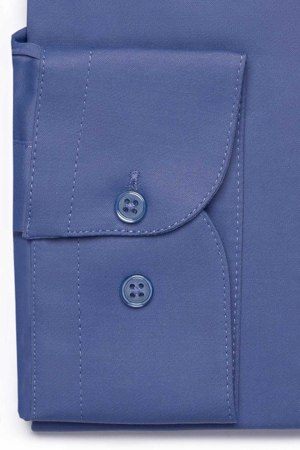 Camasa albastru marin eleganta SlimFit din bumbac