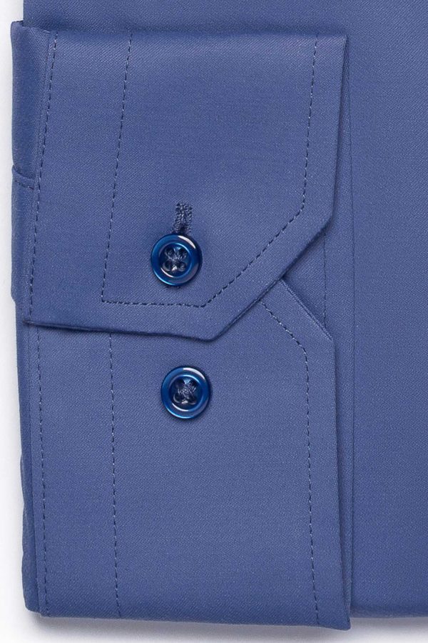 Camasa albastru elegant ITLY Extra Slim din bumbac