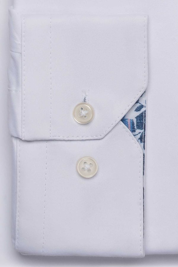 Cămașă albă smart casual din bumbac