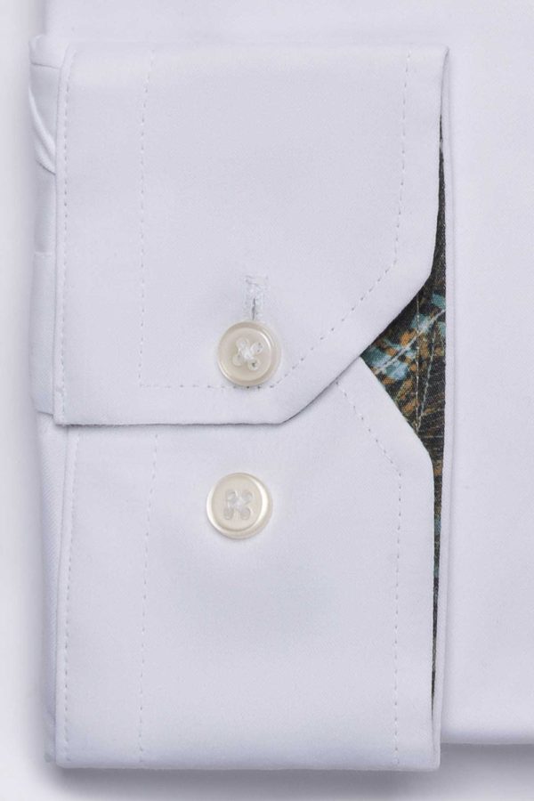 Cămașă albă smart casual din bumbac