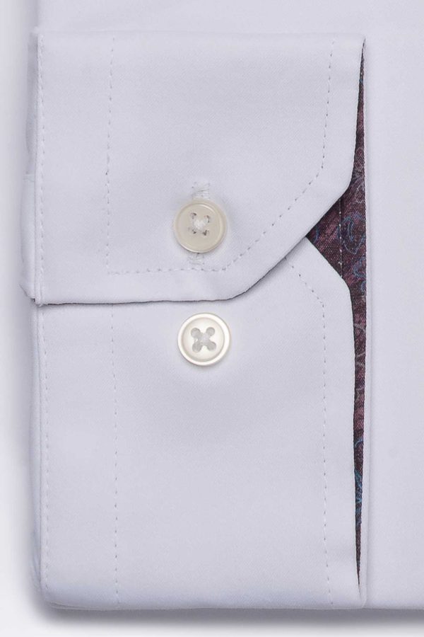 Cămașă albă smart casual din bumbac