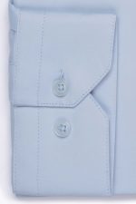 Cămașă clasică bleu elegantă din bumbac