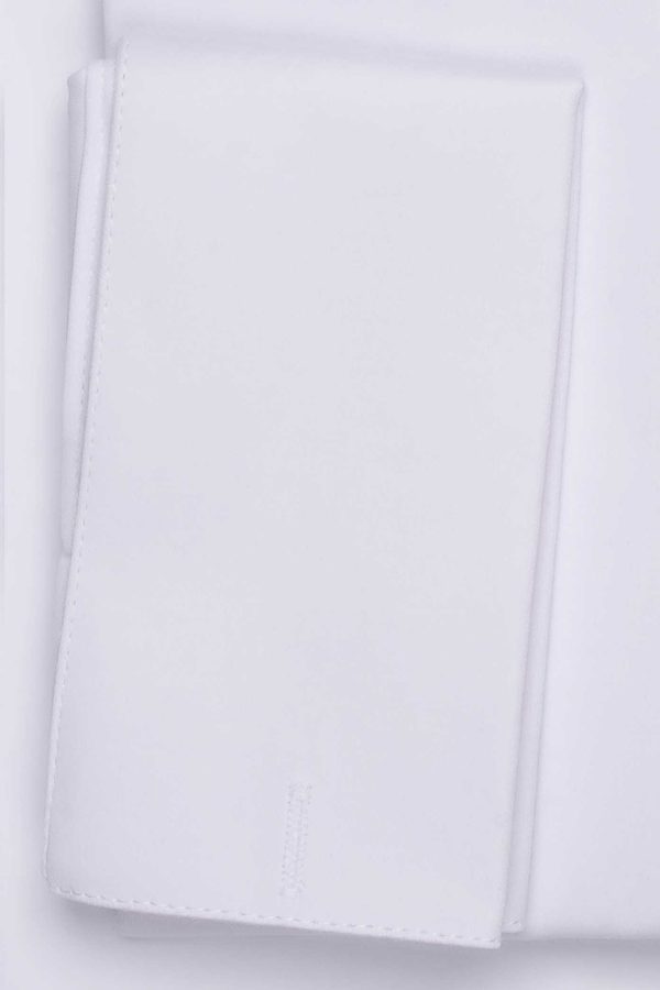 Camasa albă pentru ceremonie SlimFit din bumbac