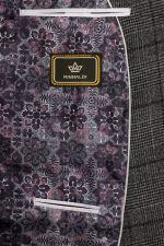 Sacou RST1 negru în carouri