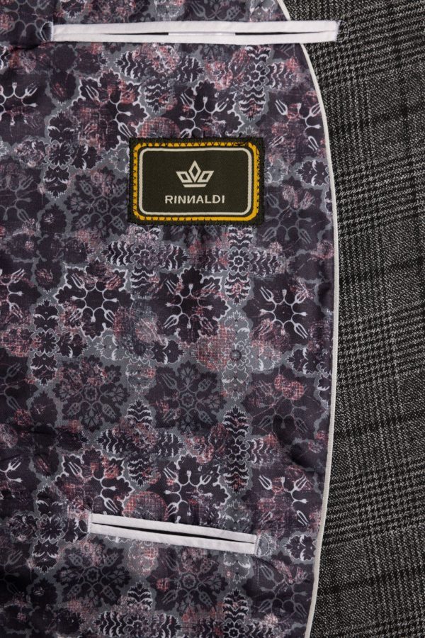 Sacou RST1 negru în carouri