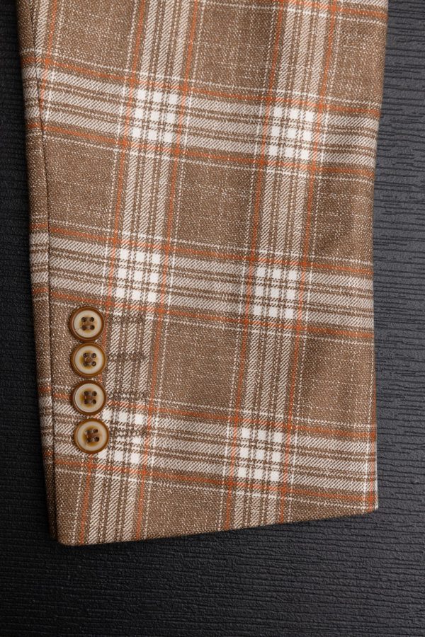 Sacou RSF18 maro în carouri