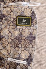 Sacou RSF20 maro deschis în carouri