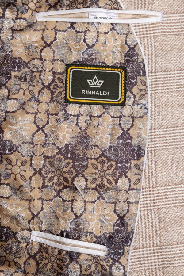 Sacou RSF20 maro deschis în carouri